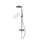 Duschsystem mit Mischer Treemme SHOWERS 30d Chrom Schwarz gebürstet