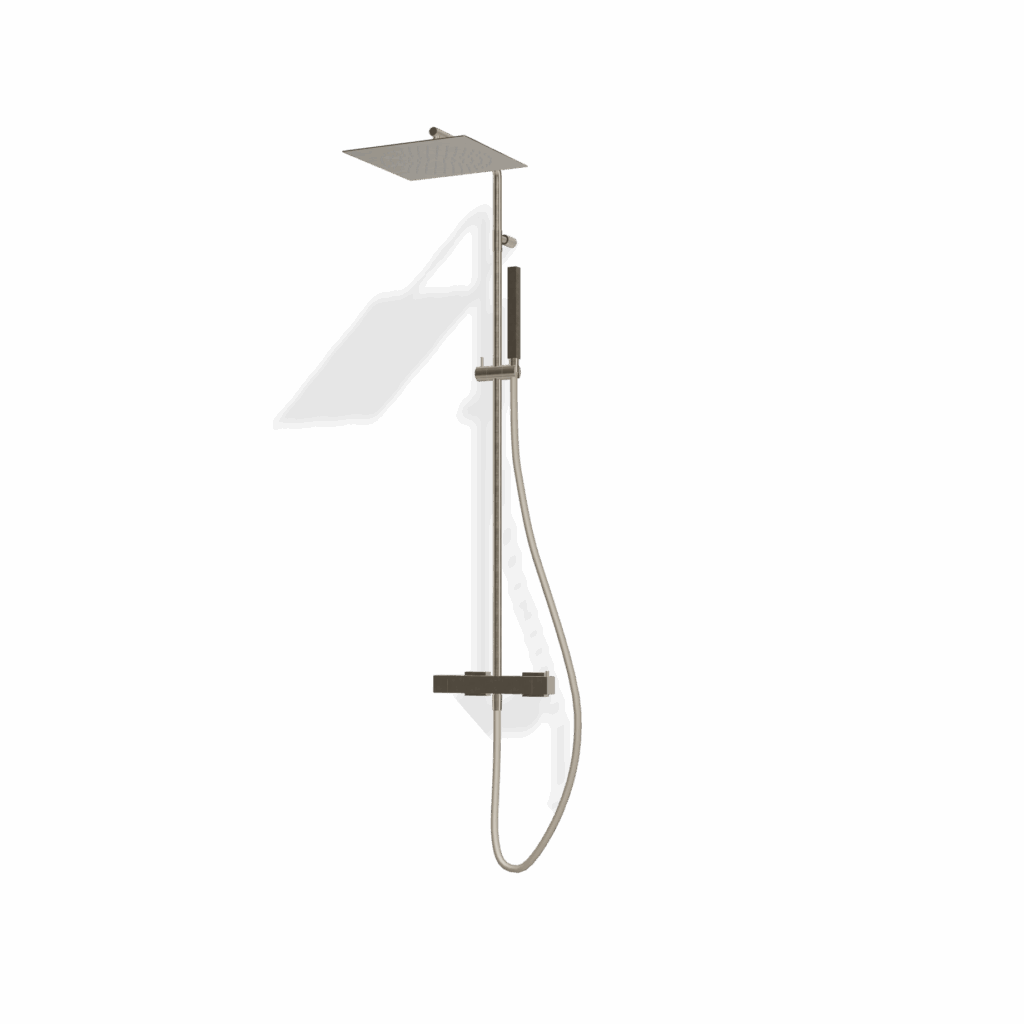Duschsystem mit Mischer Treemme SHOWERS 30 Nickel gebürstet