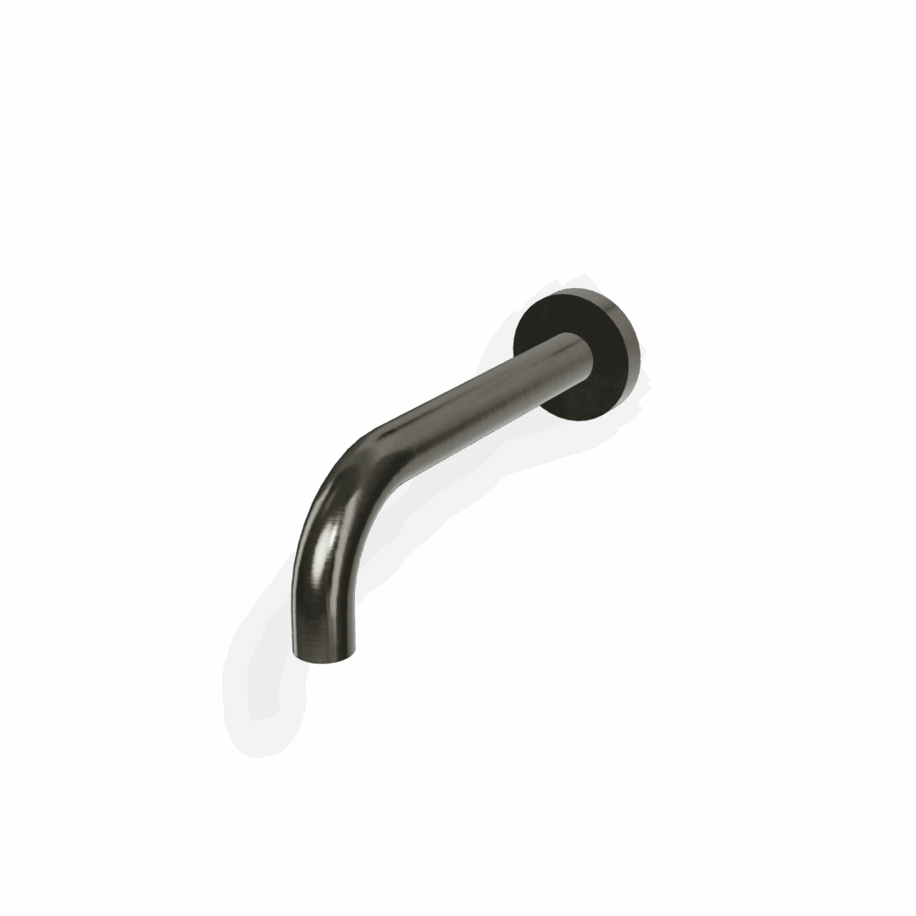 Einlauf für Badewanne Treemme Line A=17 cm Chrom Schwarz gebürstet