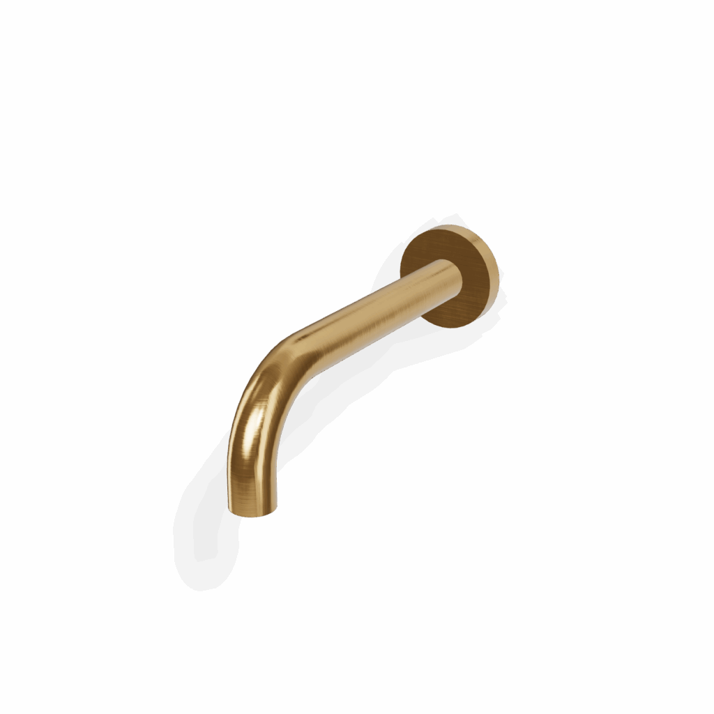 Einlauf für Badewanne Treemme Line A=17 cm Gold gebürstet