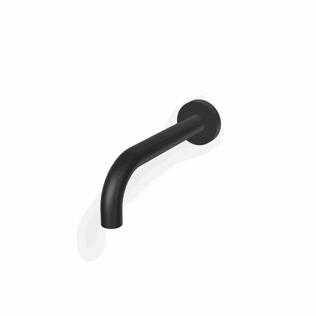 Einlauf für Badewanne Treemme Line A=17 cm Schwarz matt