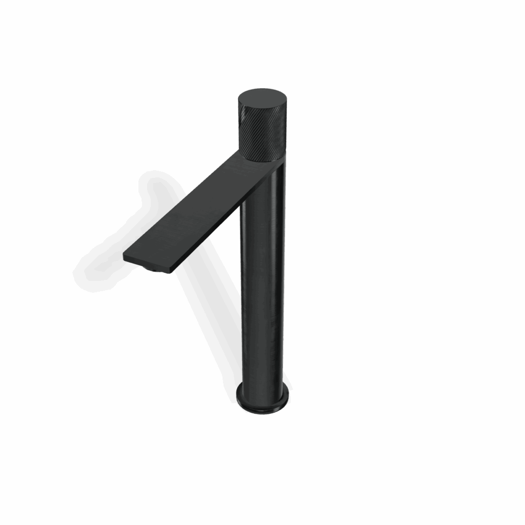 Mischer für Aufsatzbecken Rund Treemme 3.6 mm Edelstahl PVD Schwarz