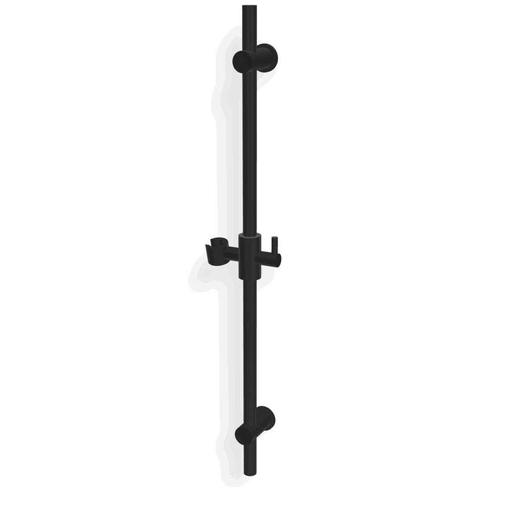 Gleitstange solo Treemme SHOWERS eckigem Design L=68 Schwarz matt