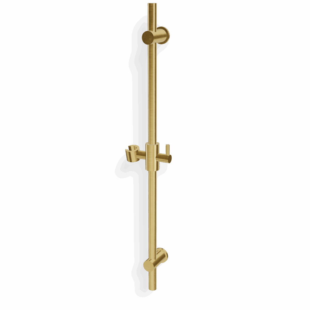 Gleitstange solo Treemme SHOWERS eckigem Design L=68 Gold gebürstet