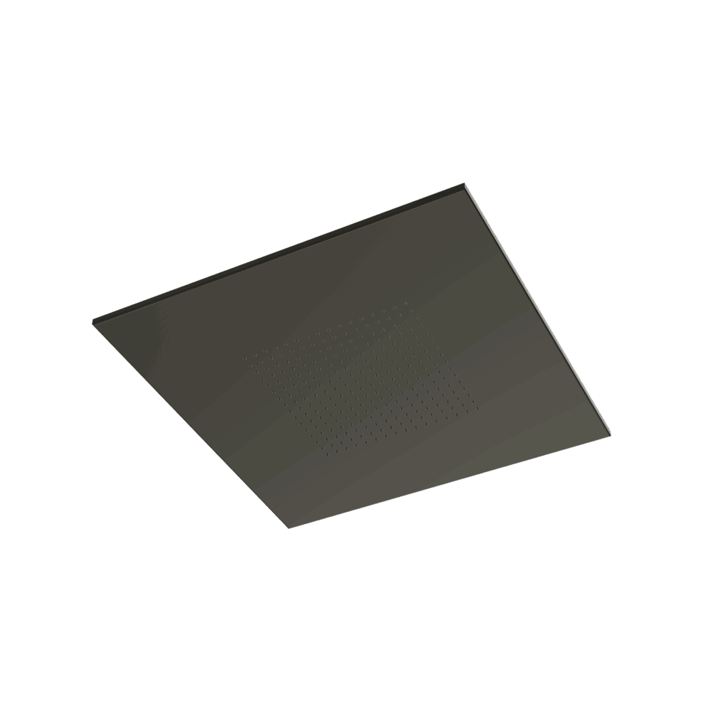 Kopfbrause eckig Treemme SHOWERS 40x40 Chrom Schwarz gebürstet