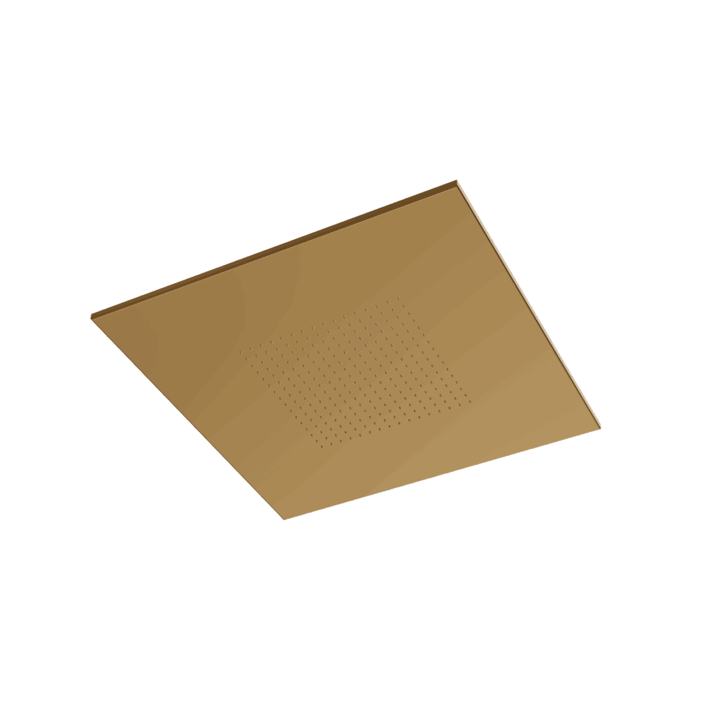 Kopfbrause eckig Treemme SHOWERS 40x40 Gold gebürstet