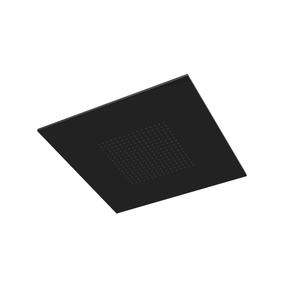 Kopfbrause eckig Treemme SHOWERS 40x40 Schwarz matt