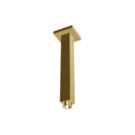 Haltearm Decke Kopfbrause Eckig Treemme SHOWERS L=15 Gold gebürstet