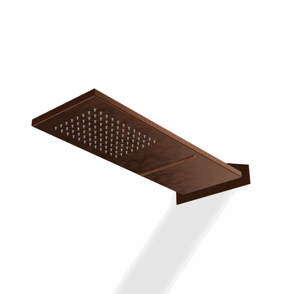 Schwall Kopfbrause Wandmontage Treemme Inox SHOWERS Bronze