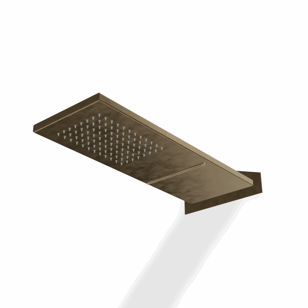 Schwall Kopfbrause Wandmontage Treemme Inox SHOWERS PVD