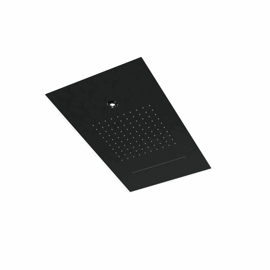 Schwall Kopfbrause Deckenmontage Treemme Inox SHOWERS PVD Schwarz