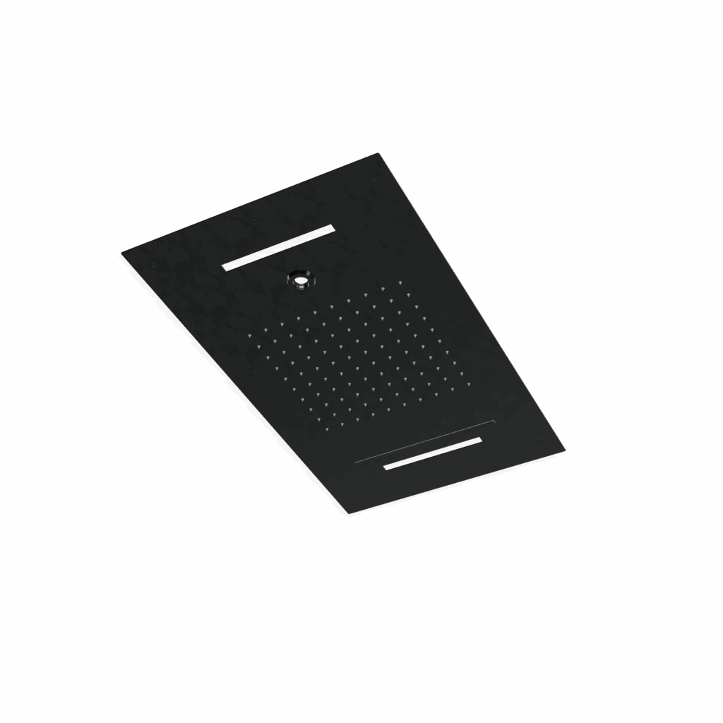 Regenbrause Edelstahl Treemme Showers Deckeneinbau PVD Schwarz