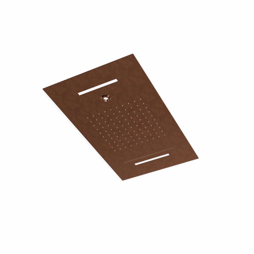 Regenbrause Edelstahl Treemme Showers Deckeneinbau PVD Bronze