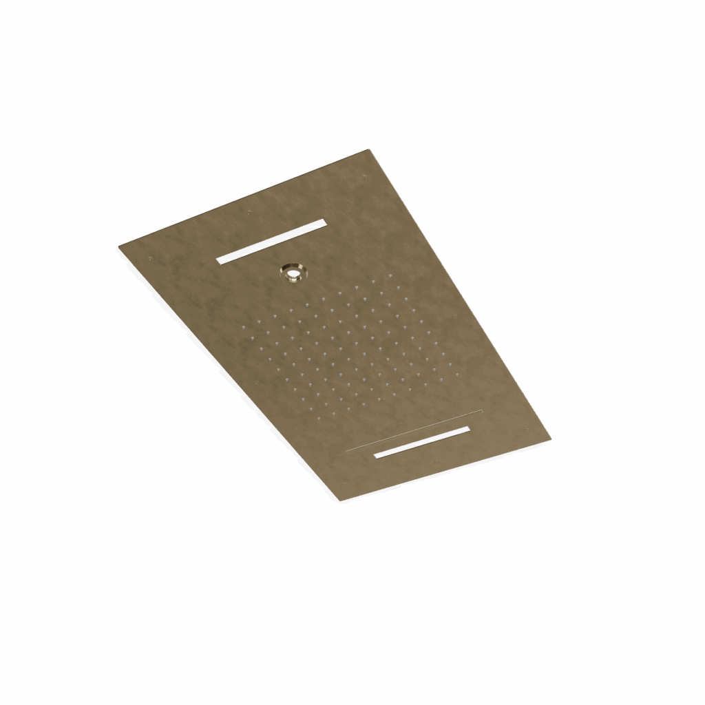 Regenbrause Edelstahl Treemme Showers Deckeneinbau PVD Gold