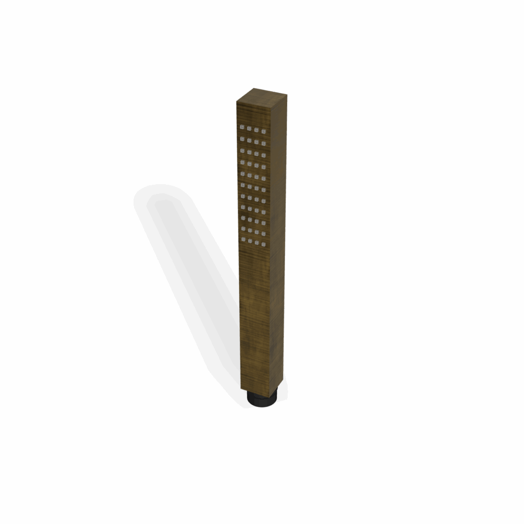 Handbrause Stab Treemme SHOWERS Eckiges Design Bronze gebürstet