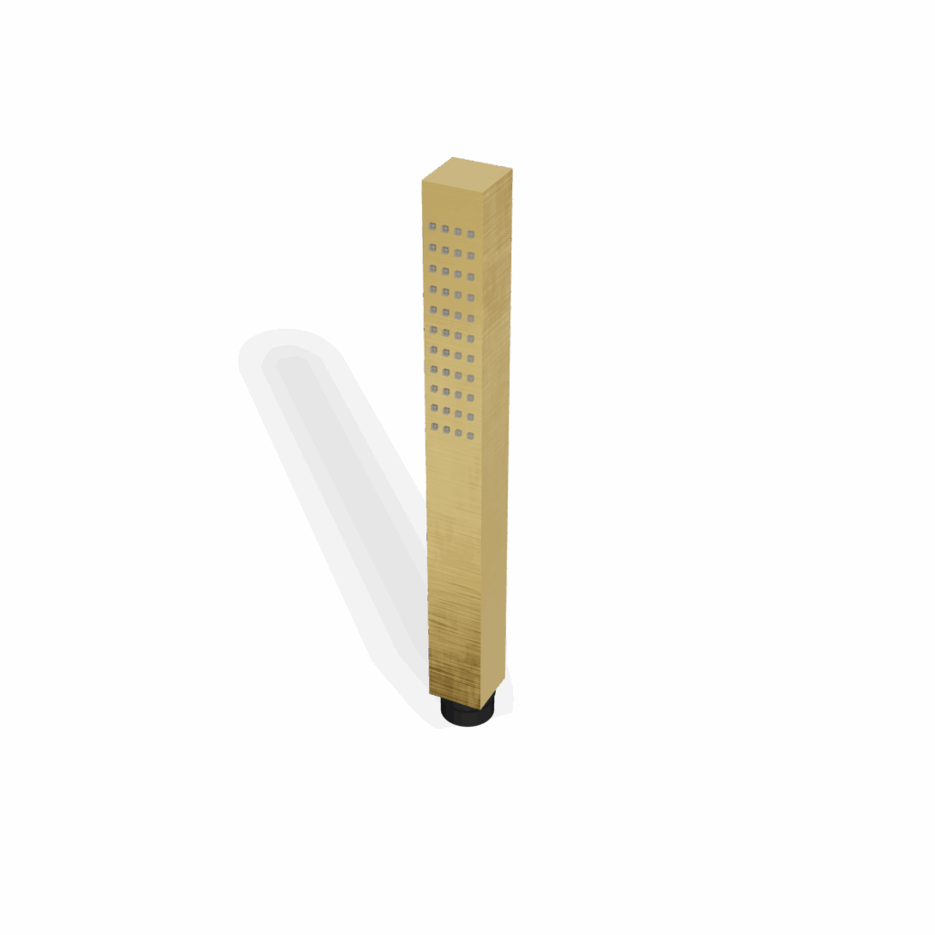 Handbrause Stab Treemme SHOWERS Eckiges Design Gold gebürstet