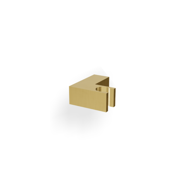 Handbrausehalter Eckig Treemme SHOWERS Gold gebürstet