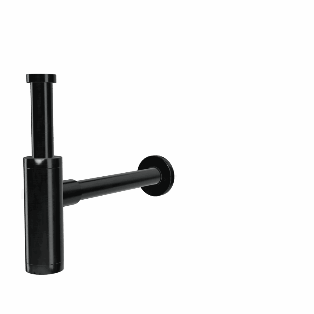 Siphon Treemme Inox Waschtisch Zubehör PVD Schwarz