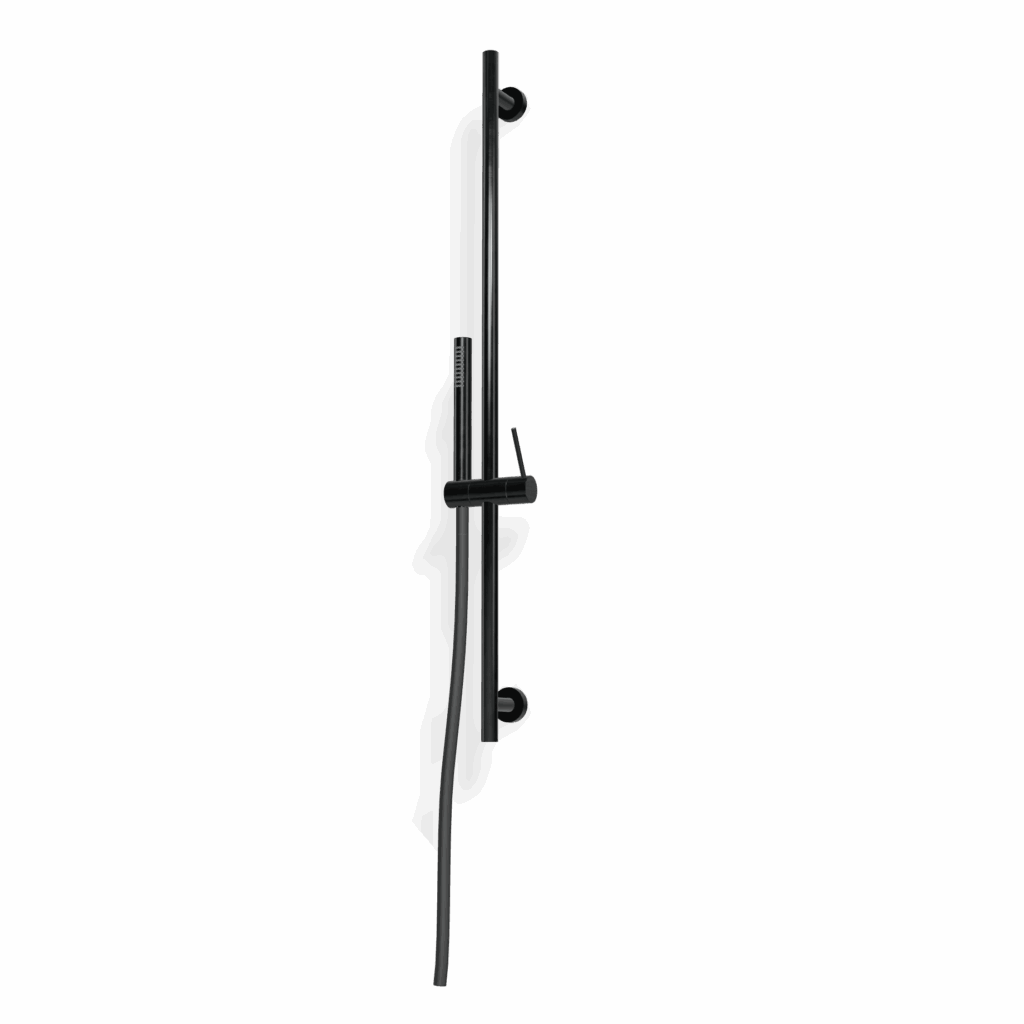 Gleitstange Set Rundes Design Treemme Inox SHOWERS PVD Schwarz