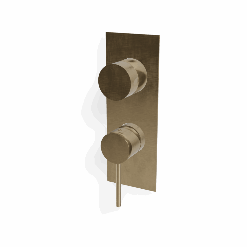 Mischer für Dusche / Wanne UP Treemme 40 mm PVD Gold