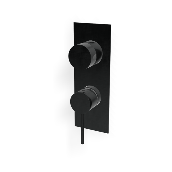 Wannen/Duschmischer UP Treemme 40 mm PVD Schwarz