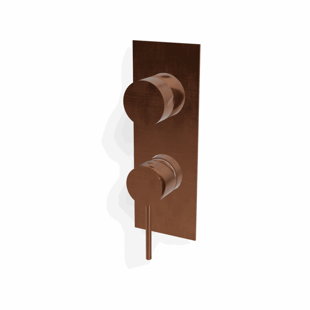 Wannen/Duschmischer UP Treemme 40 mm PVD Bronze
