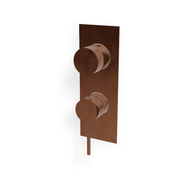 Wannen/Duschmischer UP Treemme 40 mm PVD Bronze