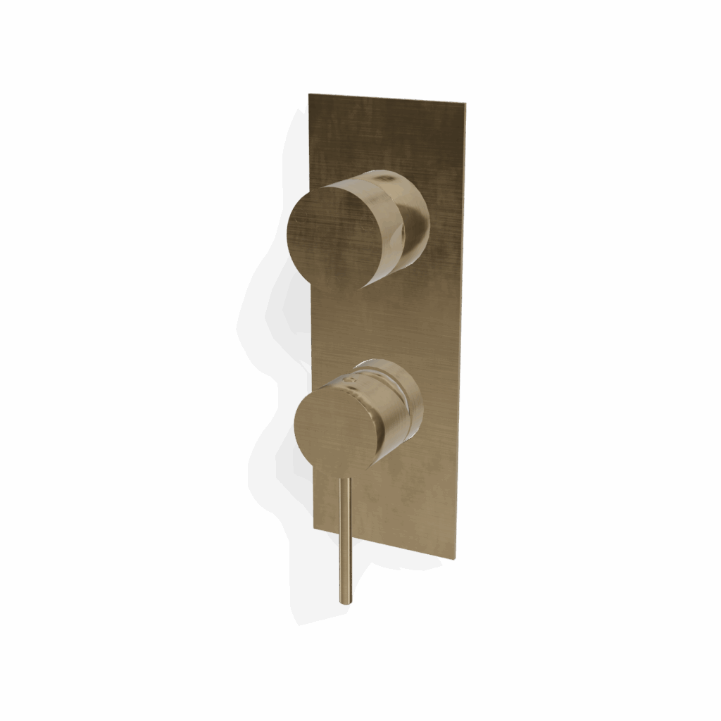 Wannen/Duschmischer UP Treemme 40 mm PVD Gold
