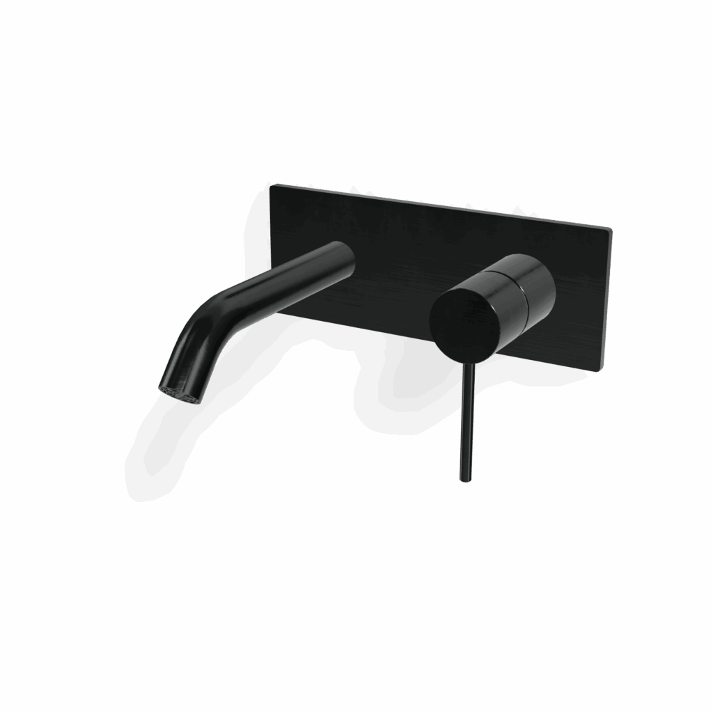 Mischer für Waschtisch UP Treemme Edelstahl 40 mm PVD Schwarz