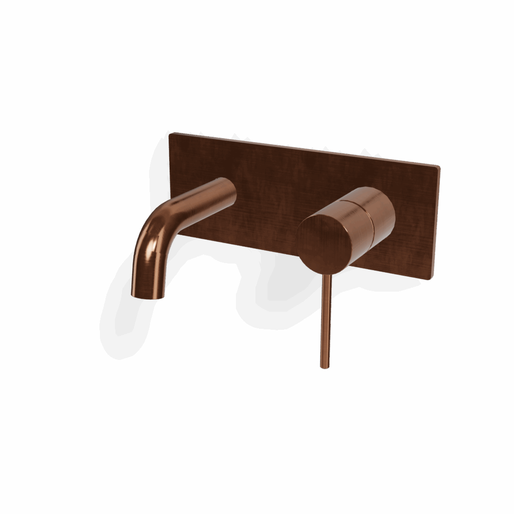 Mischer für Waschtisch UP Treemme Edelstahl 40 mm PVD Bronze