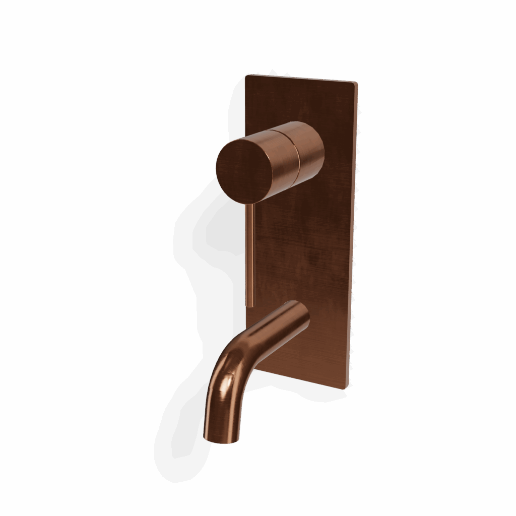 Mischer für Waschtisch UP Treemme Edelstahl 40 mm PVD Bronze