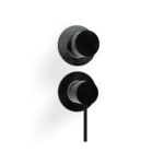 Mischer für Dusche 3 Verbraucher Treemme 40 mm Rosette Metal-Black