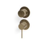Mischer für Dusche Edelstahl Rund UP Treemme 40 mm PVD Gold