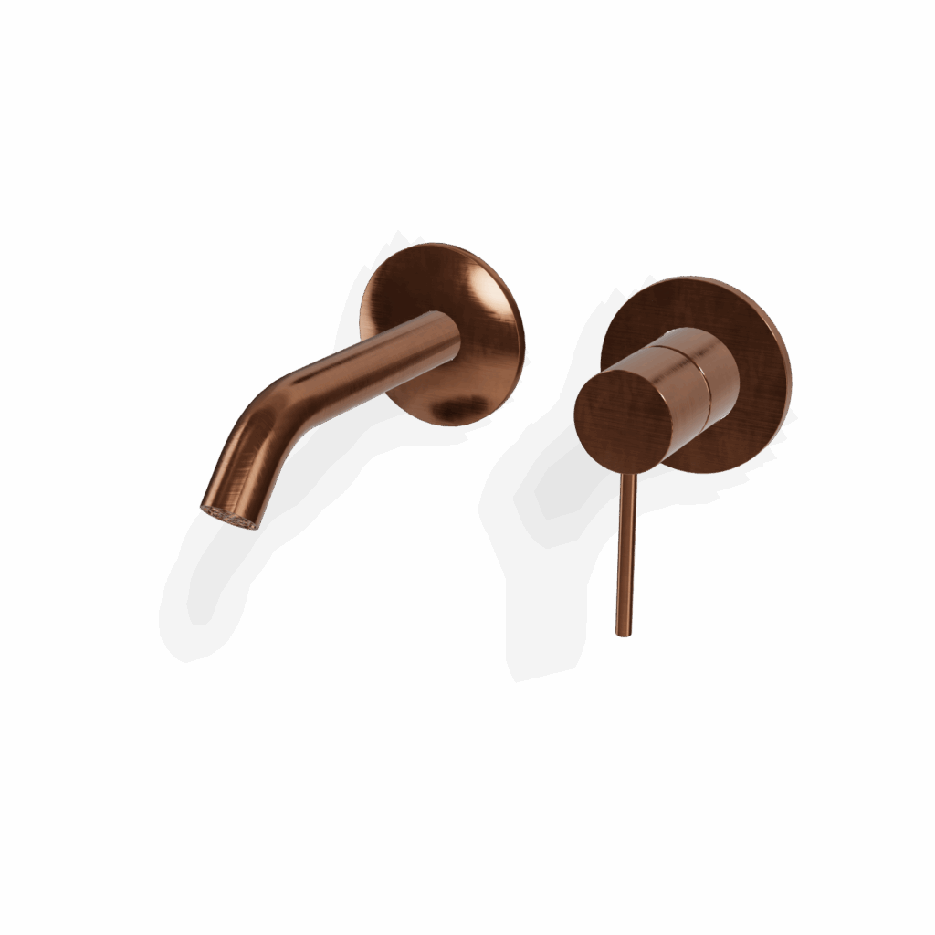 Mischer für Waschtisch Eindhand UP Edelstahl 40 mm PVD Bronze