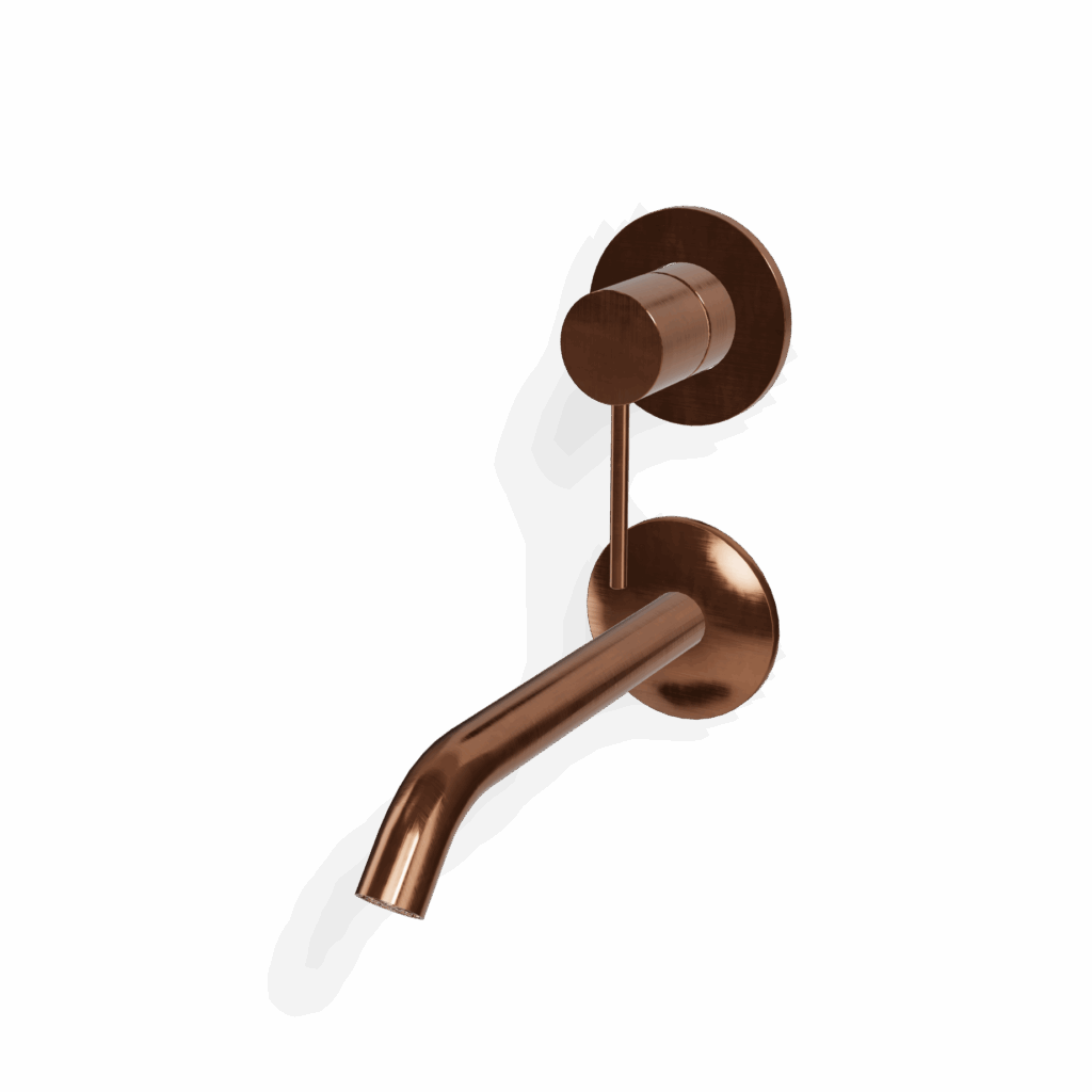 Mischer für Waschtisch UP Treemme Edelstahl 40 mm PVD Bronze