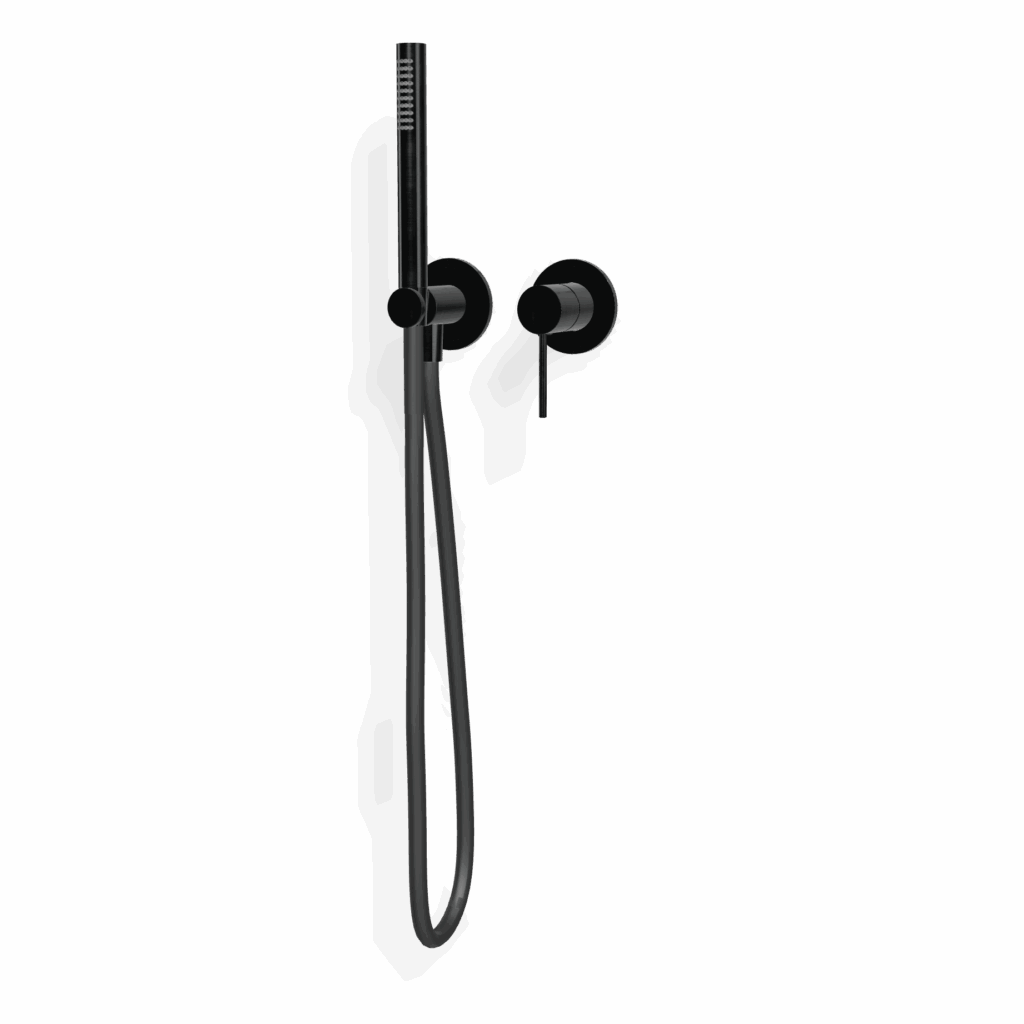 Mischer für Dusche Edelstahl Rund UP Treemme 40 mm PVD Schwarz
