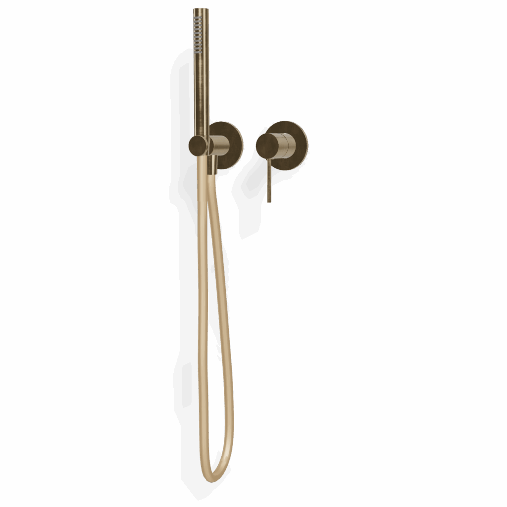 Mischer für Dusche Edelstahl Rund UP Treemme 40 mm PVD Gold