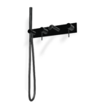 Mischer für Badewanne aus Wand Treemme 40 mm PVD Schwarz