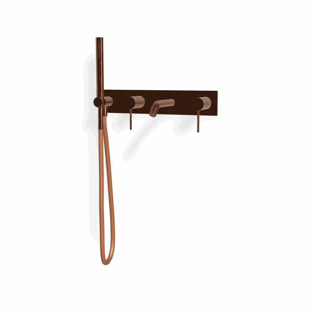 Mischer für Badewanne aus Wand Treemme 40 mm PVD Bronze