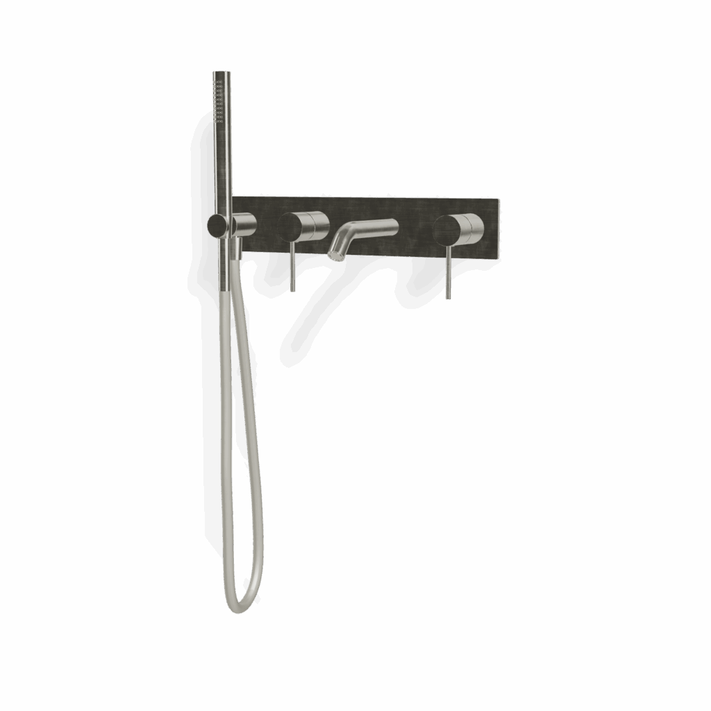 Mischer für Badewanne aus Wand Treemme 40 mm Edelstahl