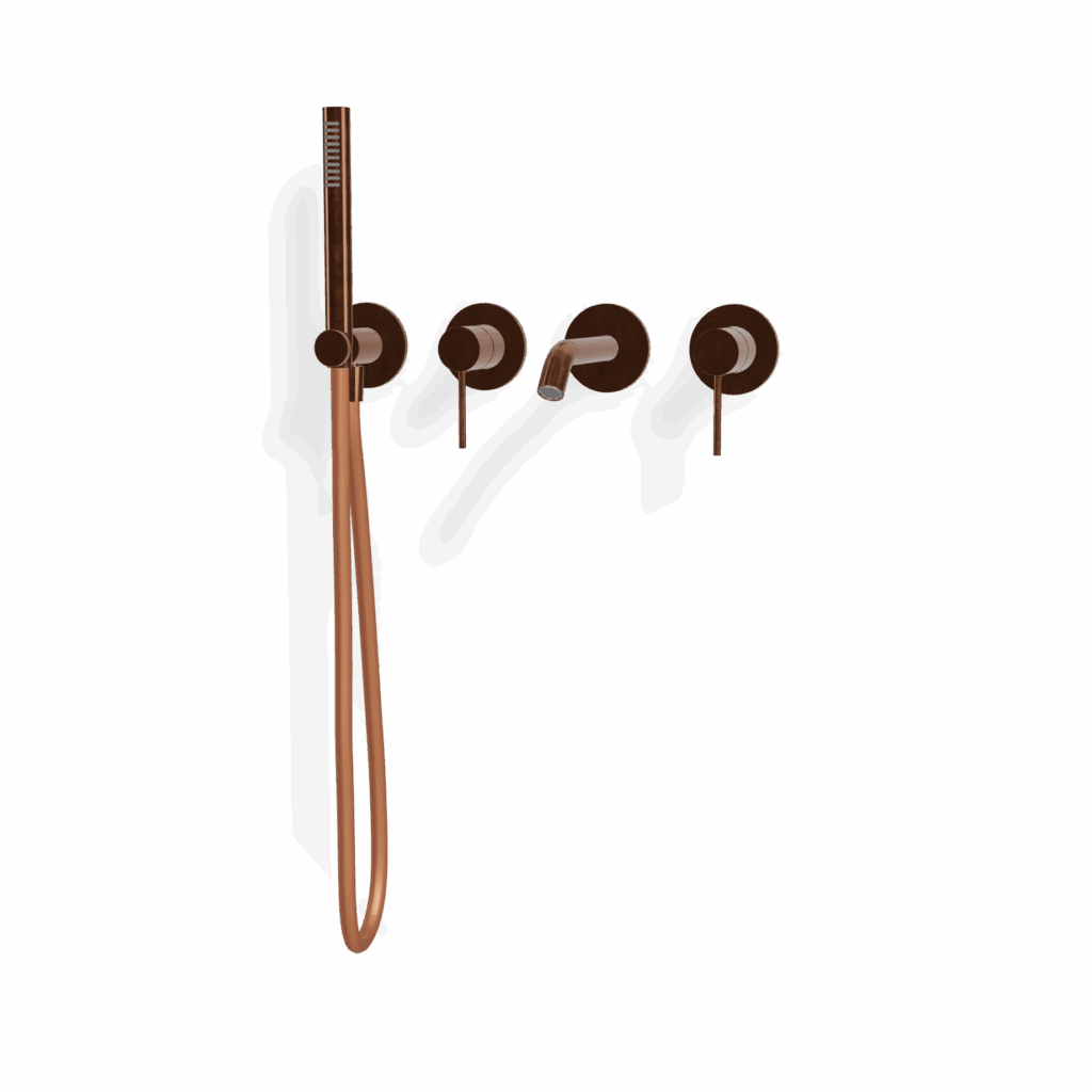 Mischer für Badewanne Treemme Rosette 40 mm PVD Bronze