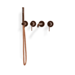 Mischer für Badewanne Treemme Rosette 40 mm PVD Bronze