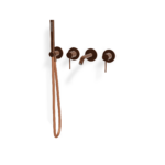 Mischer für Badewanne aus Rosette Wand Treemme 40 mm PVD Bronze
