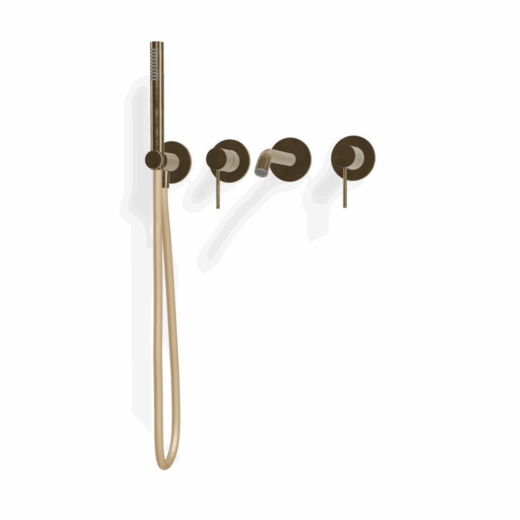 Mischer für Badewanne Treemme Rosette 40 mm PVD Gold