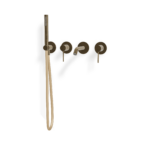 Mischer für Badewanne aus Rosette Wand Treemme 40 mm PVD Gold