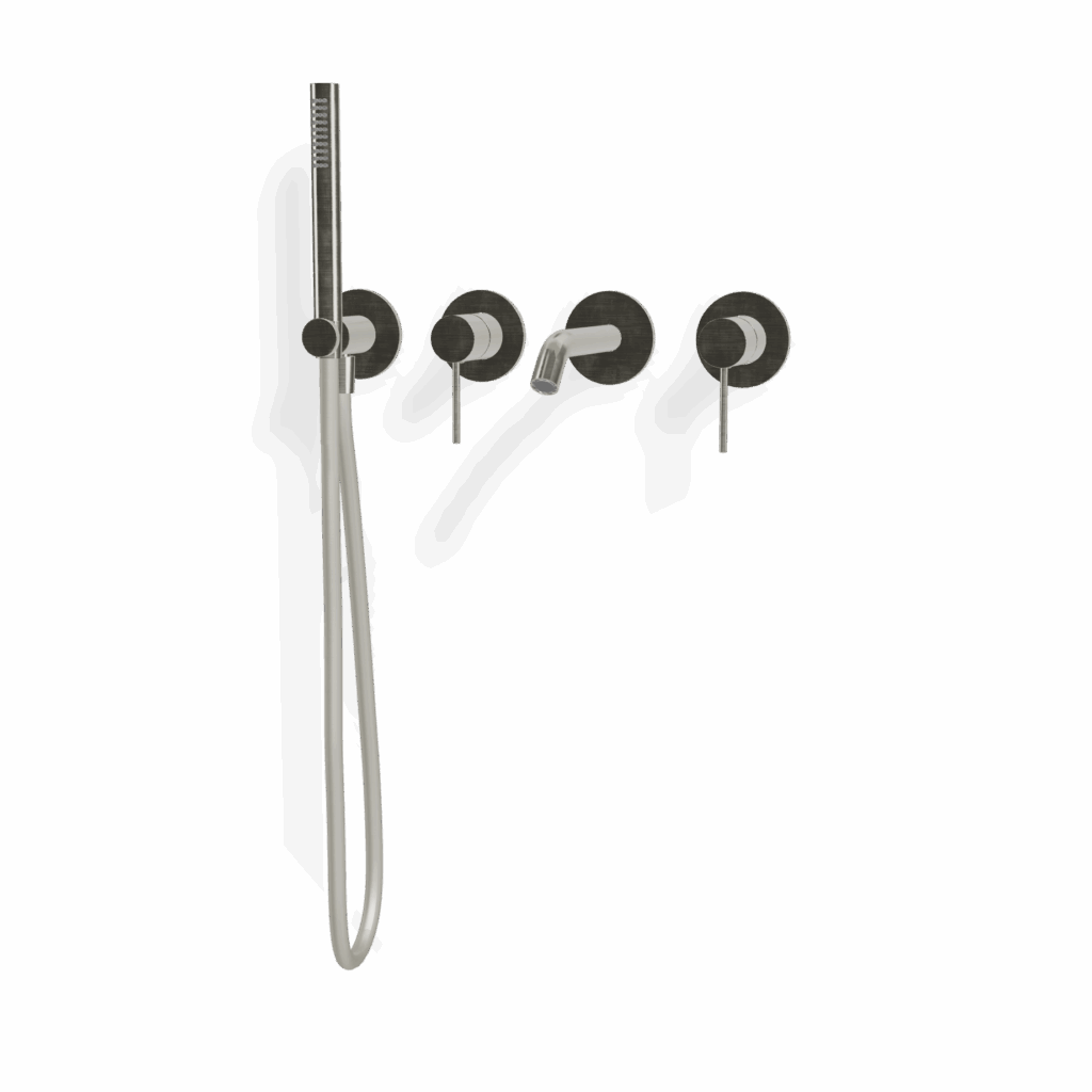 Mischer für Badewanne Treemme Rosette 40 mm Edelstahl