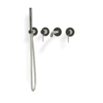 Mischer für Badewanne Treemme Rosette 40 mm Edelstahl
