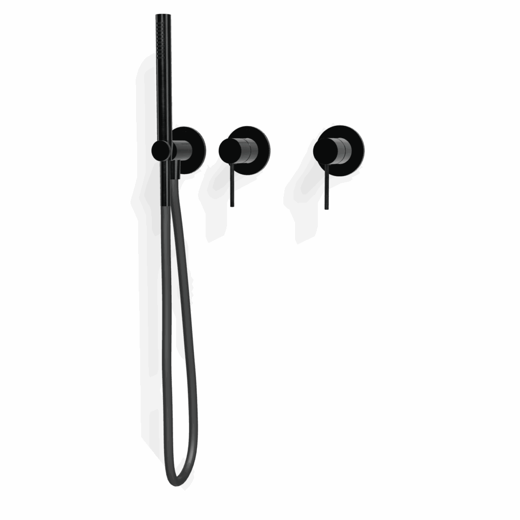 Mischer für Badewanne UP Rosette Treemme 40 mm PVD Schwarz