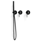 Mischer für Badewanne UP Rosette Treemme 40 mm PVD Schwarz