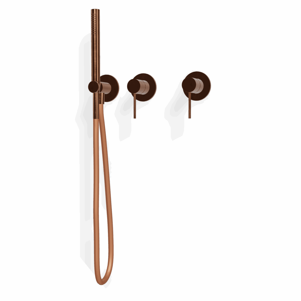 Mischer für Badewanne UP Rosette Treemme 40 mm PVD Bronze